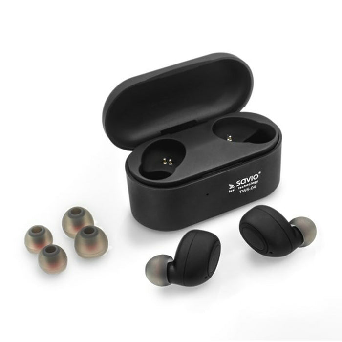 Căști in Ear Bluetooth Savio TWS-04 Negru Grafit