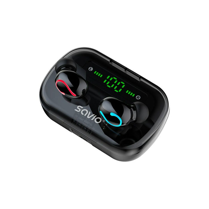 Căști in Ear Bluetooth Savio TWS-06 Negru
