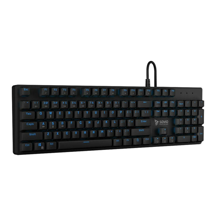 Tastatură Savio RX FULL Albastru Negru QWERTY