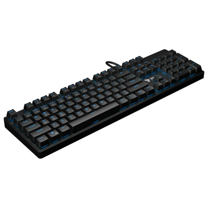 Tastatură Savio RX FULL Albastru Negru QWERTY
