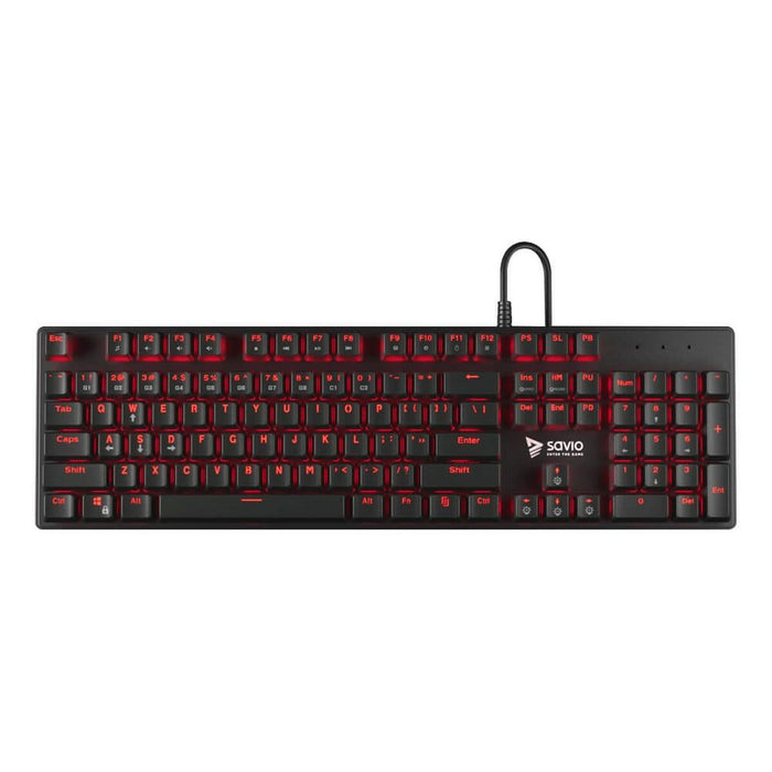 Tastatură Savio RX FULL Negru Roșu QWERTY