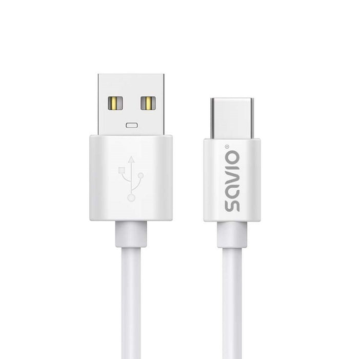 Cablu USB A la USB C Savio CL-168 Alb 3 m