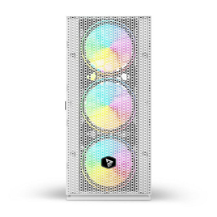 Unitate Semi-tower ATX Savio RAPTOR WHITE X1 Negru Multicolor