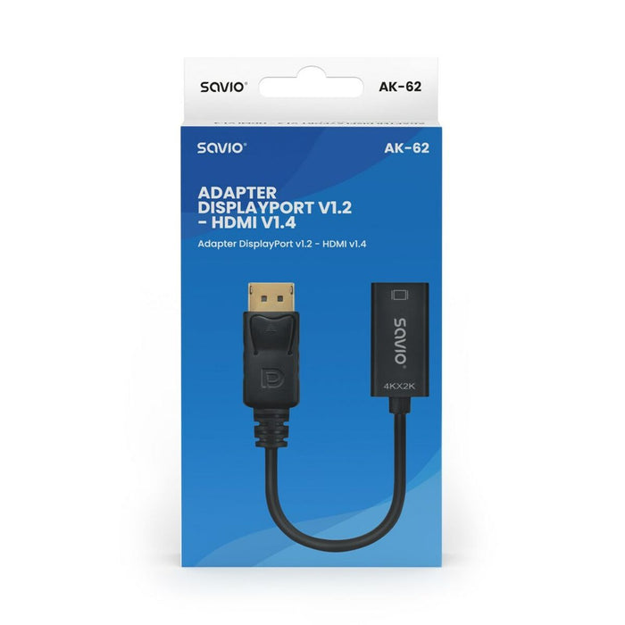 Adaptor DisplayPort la HDMI Savio AK-62 20 cm