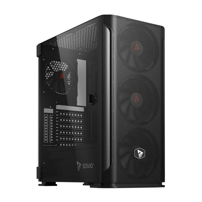 Unitate Semi-tower ATX Savio SHADOW X2 Negru
