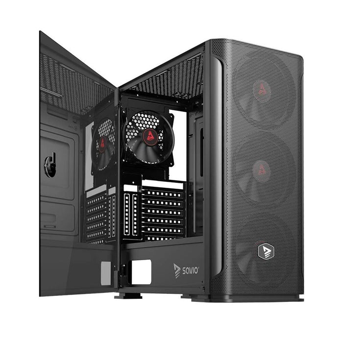 Unitate Semi-tower ATX Savio SHADOW X2 Negru