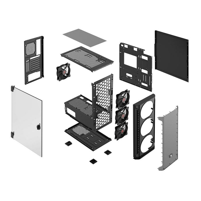 Unitate Semi-tower ATX Savio SHADOW X2 Negru