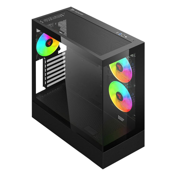 Unitate Semi-tower ATX Savio SIGMA X1 Negru
