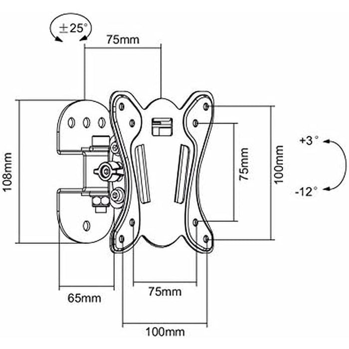 Suport TV MacLean MC-670 27" 13" 20 kg