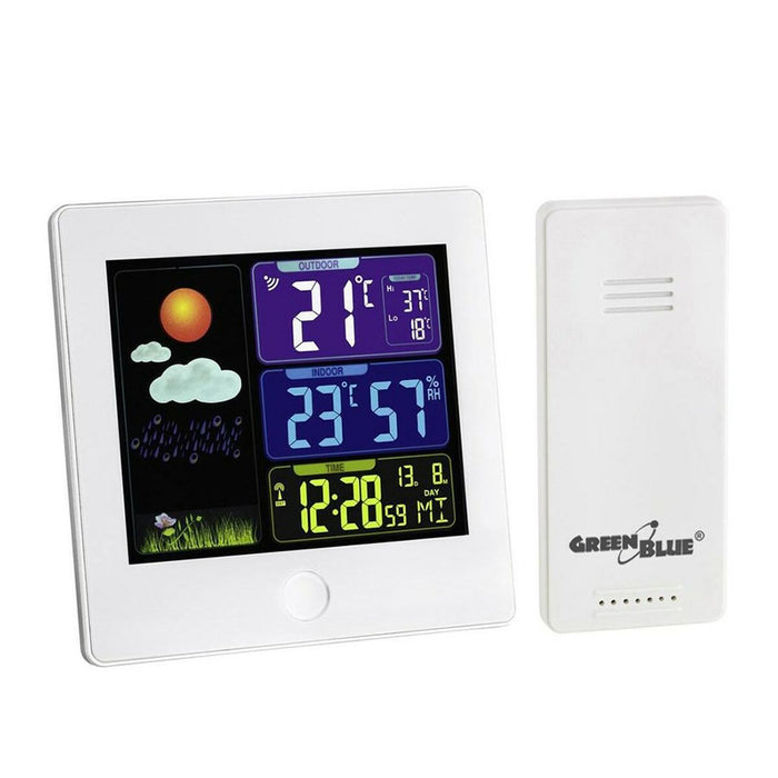 Stație Meteorologică Multifuncțională Greenblue GB521W Alb