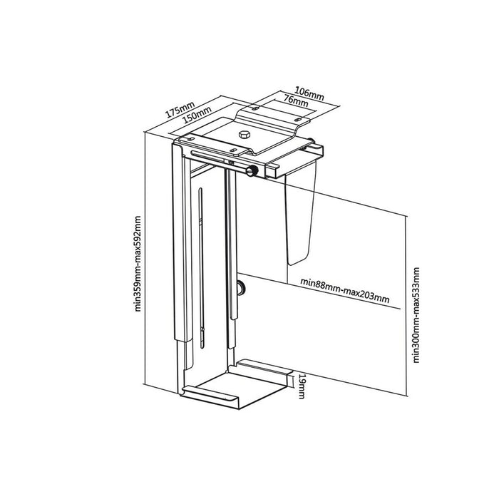 Suport pentru Laptop MacLean MC-713B Metal