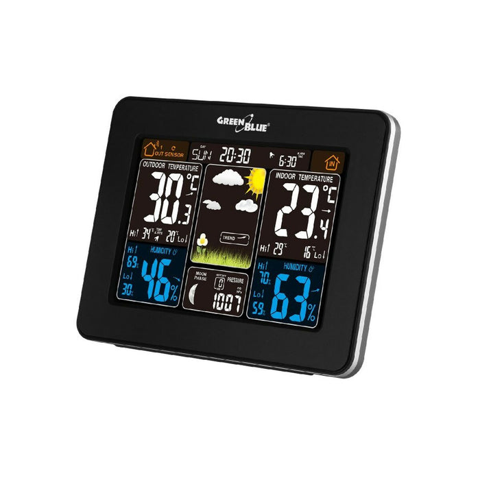 Stație Meteorologică Multifuncțională Greenblue GB523 Negru