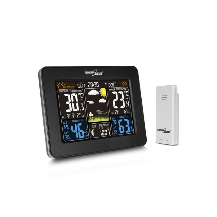 Stație Meteorologică Multifuncțională Greenblue GB523 Negru