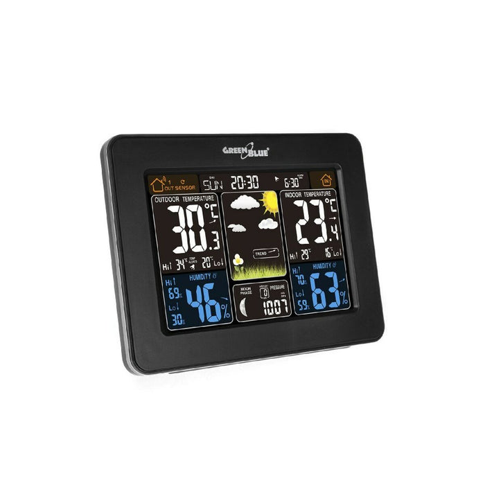Stație Meteorologică Multifuncțională Greenblue GB523 Negru