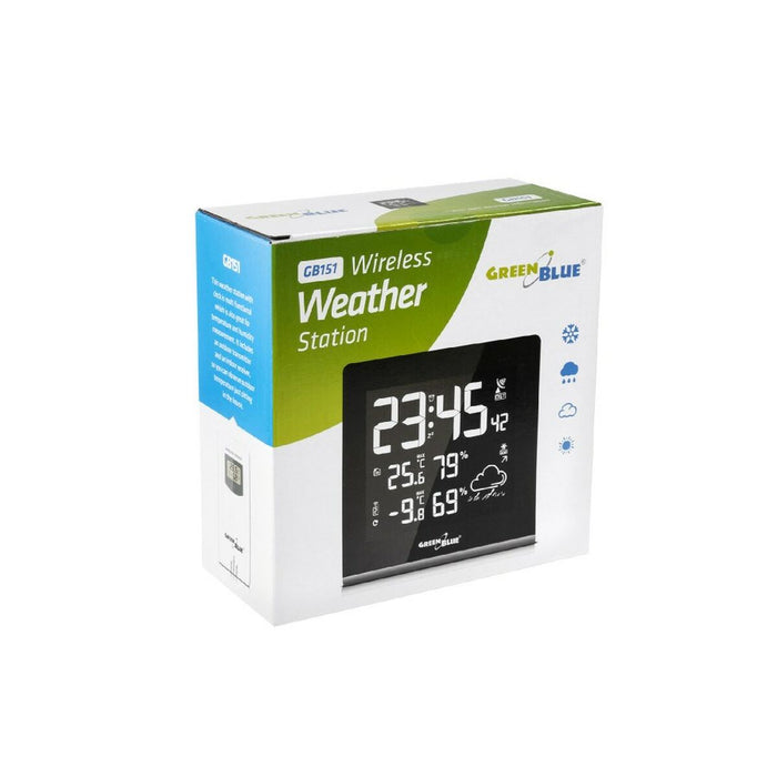 Stație Meteorologică Multifuncțională Greenblue GB151 Alb Negru