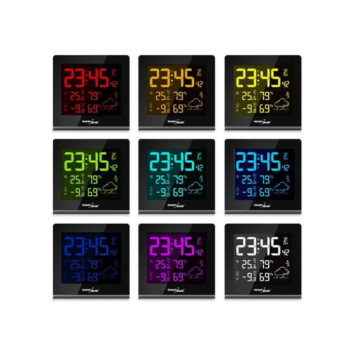 Stație Meteorologică Multifuncțională Greenblue GB151 Alb Negru