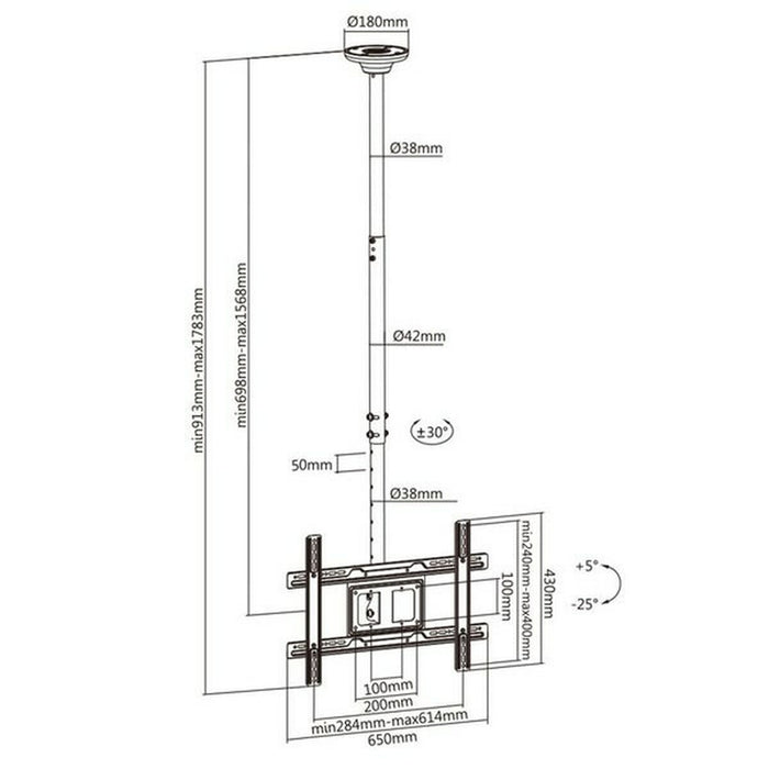 Suport TV MacLean MC-803 23" 100" 50 kg