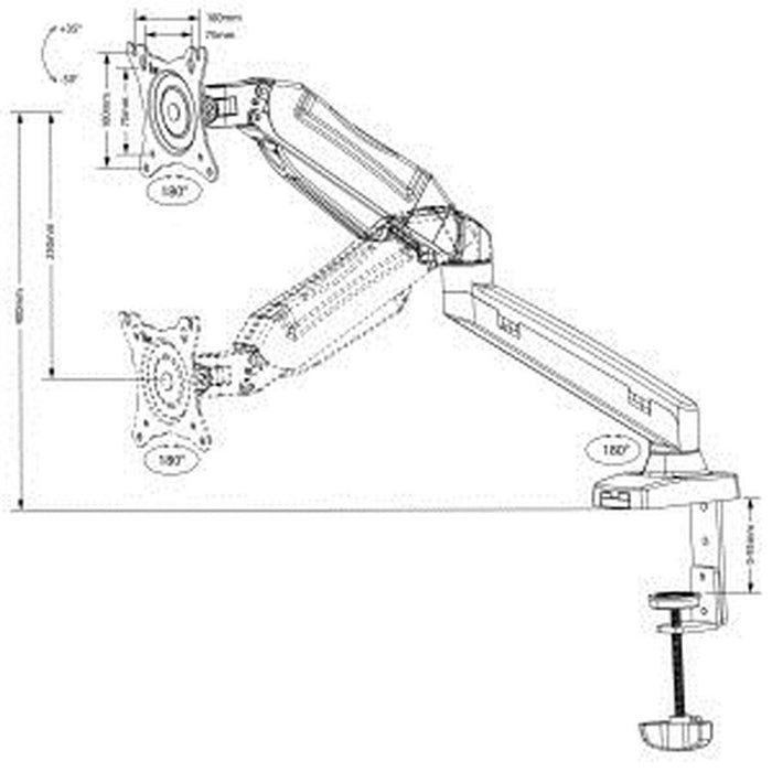 Suport de Masă pentru Ecran MacLean MC-860 27" 13"