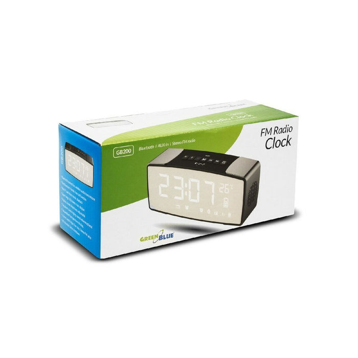 Ceas-Deșteptător Greenblue 62917 Negru Gri Monocrom Negru/Gri