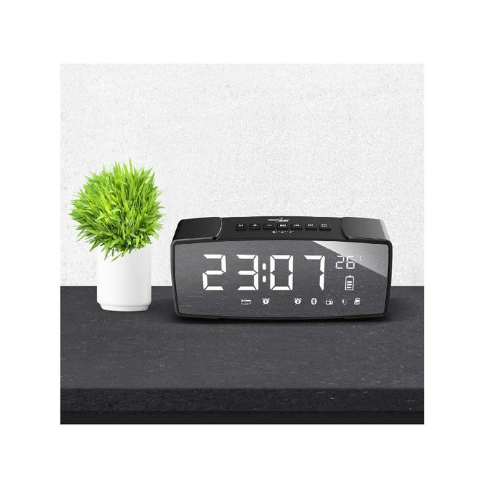 Ceas-Deșteptător Greenblue 62917 Negru Gri Monocrom Negru/Gri