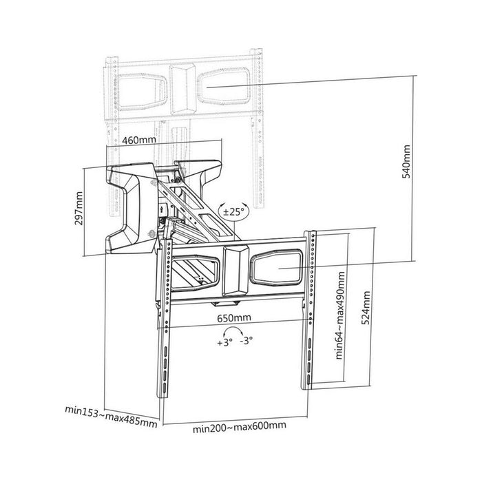 Suport de Perete MacLean MC-891 70" 37"