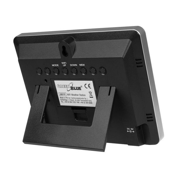 Stație Meteorologică Multifuncțională Greenblue GB215 Alb Negru Gri