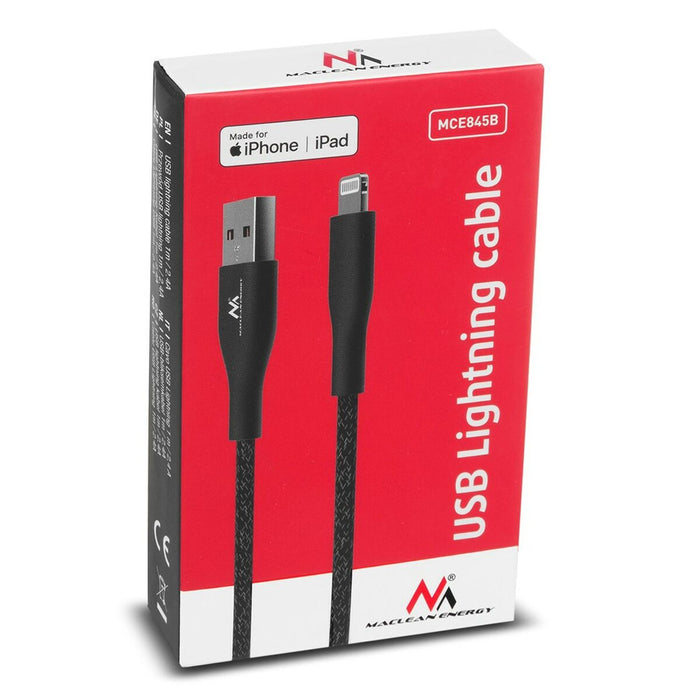 Cablu USB la Lightning MacLean MCE845B 1 m