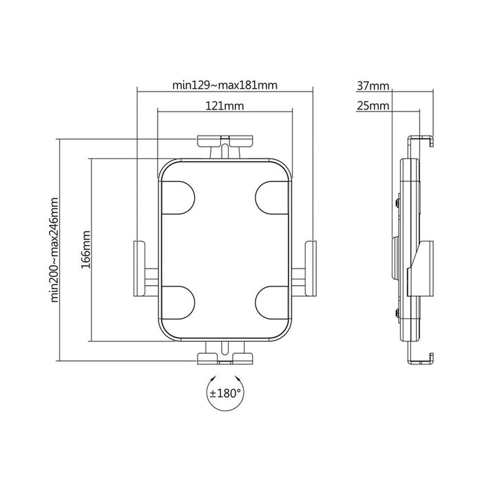 Suport pentru Tabletă MacLean MC-469W Alb