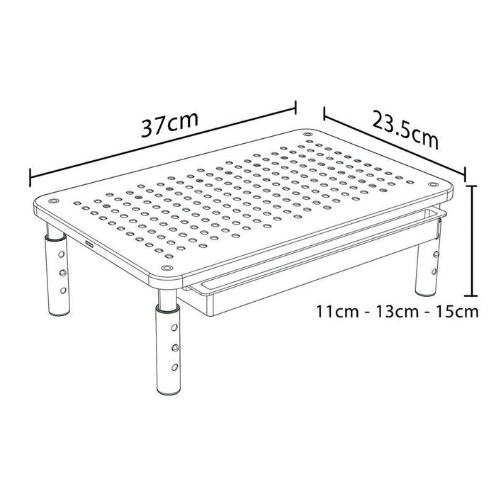 Suport de Masă pentru Ecran MacLean MC-946 13" 13"-32" 37 x 23,5 x 14 cm