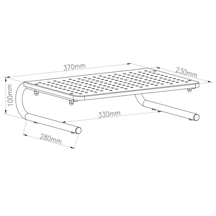 Suport de Masă pentru Ecran MacLean MC-948 32" 13" 37 x 23,5 x 10 cm