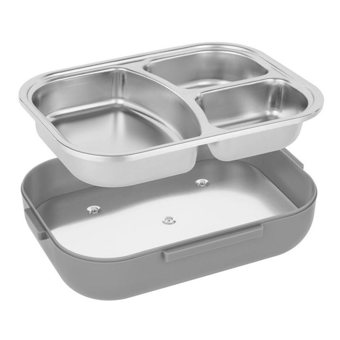Cutie pentru Prânz N'oveen LB540 Gri închis Oțel inoxidabil 1 L 24 x 11 x 18,5 cm