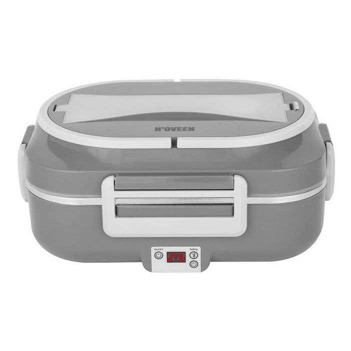 Cutie de Prânz Electrică N'oveen LB640 Gri închis Oțel inoxidabil 24 x 11 x 18,5 cm