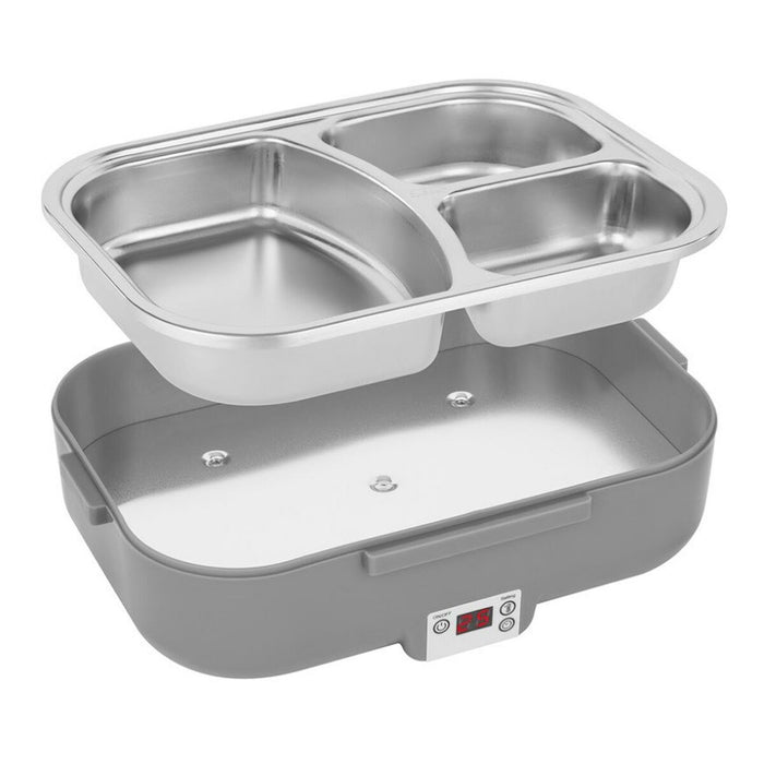 Cutie de Prânz Electrică N'oveen LB640 Gri închis Oțel inoxidabil 24 x 11 x 18,5 cm