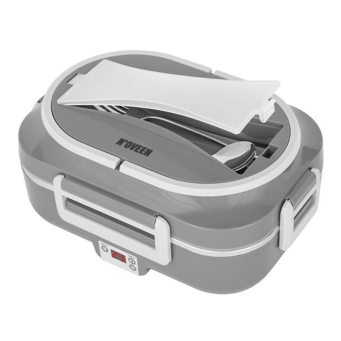 Cutie de Prânz Electrică N'oveen LB640 Gri închis Oțel inoxidabil 24 x 11 x 18,5 cm