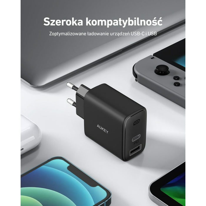 Încărcător de Perete Aukey PA-F3S Negru 33 W