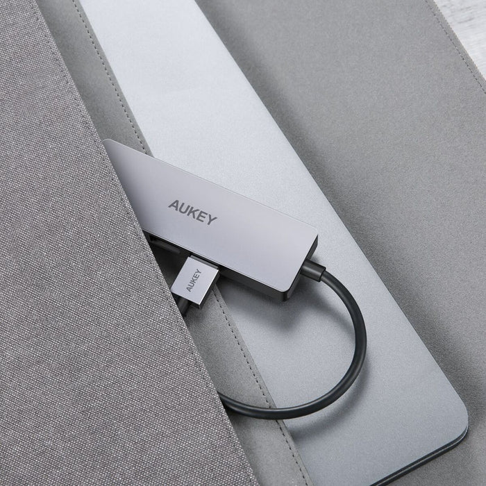 Hub USB Aukey CB-H36 Aluminiu