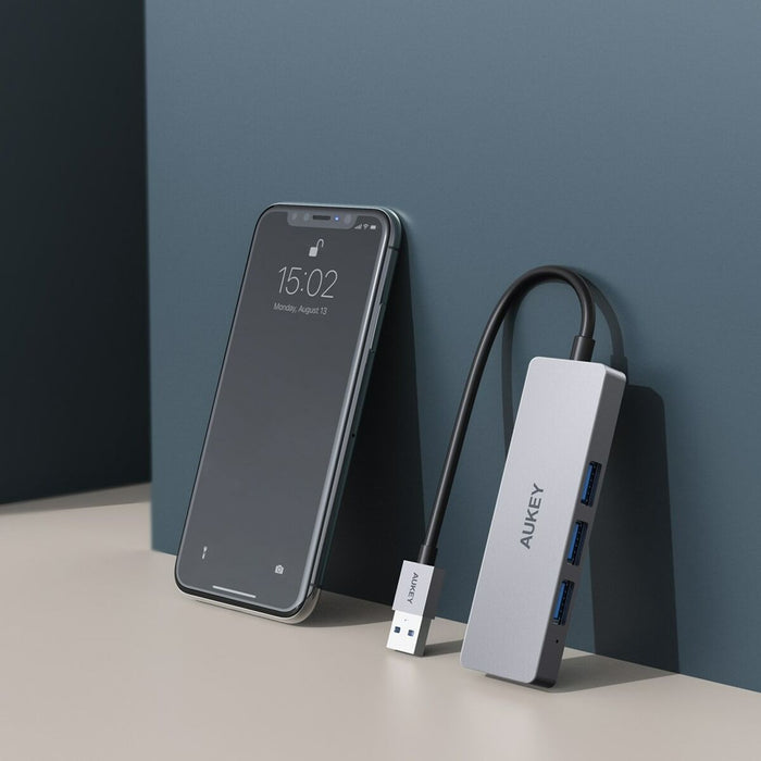 Hub USB Aukey CB-H36 Aluminiu