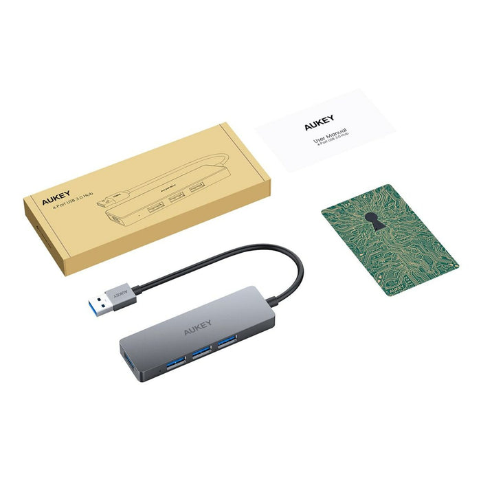 Hub USB Aukey CB-H36 Aluminiu