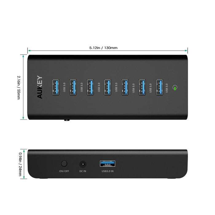 Hub USB Aukey CB-H3 Negru