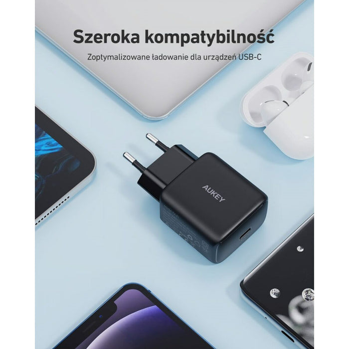 Încărcător de Perete Aukey PA-R1 Black Negru 20 W