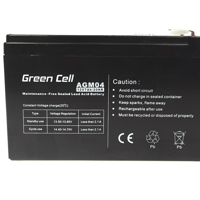 Baterie pentru Sistem de Alimentare Neîntreruptă Green Cell AGM04 7 Ah 12 V