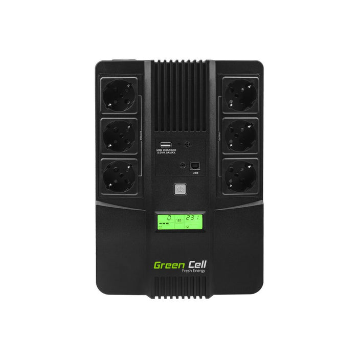 Sistem de Alimentare Neîntreruptă Interactiv Green Cell AiO 800VA LCD 480 W