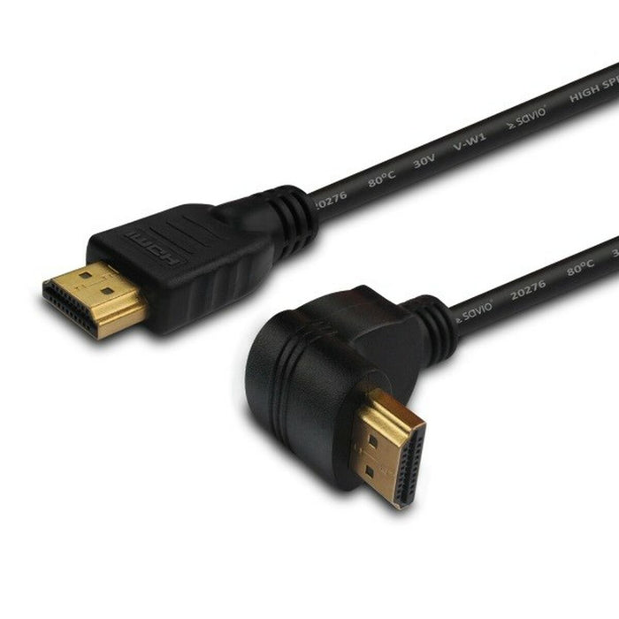 Cablu HDMI Savio CL-04 Unghiular Negru 1,5 m
