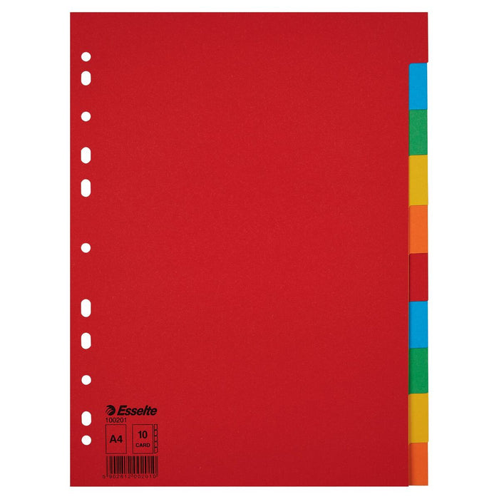 Separatoare Esselte    Multicolor Carton (10 Unități)