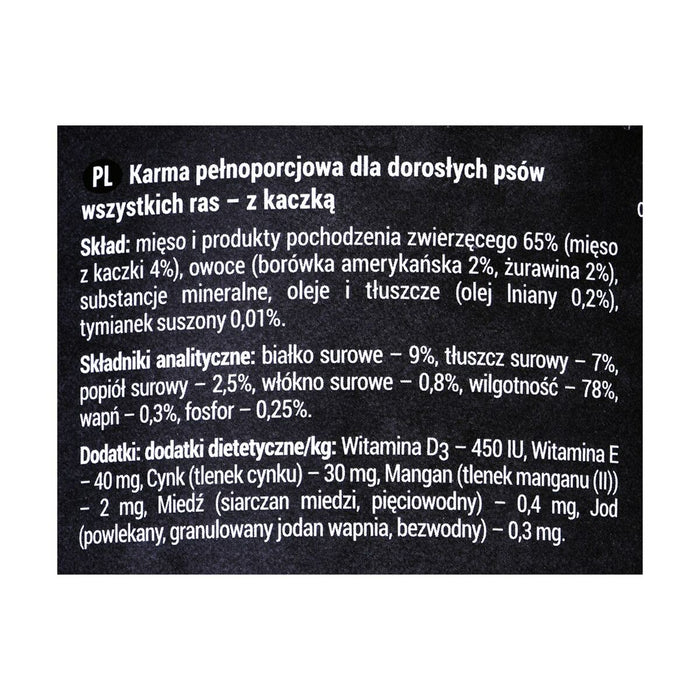 Hrană umedă Dolina Noteci Rafi Afine Rață 400 g