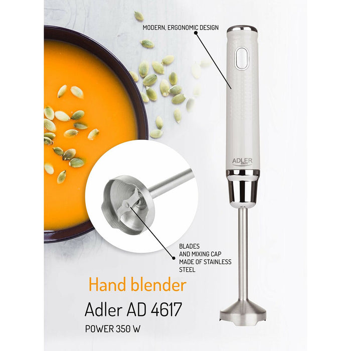 Mixer Manual Adler 4617 Alb Gri 350 W