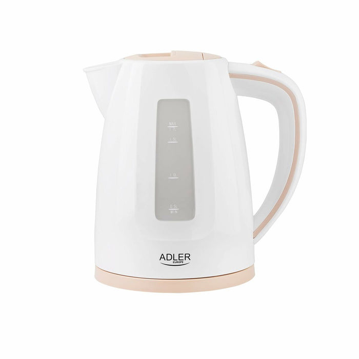 Fierbător de Apă și Ceainic Electric Adler AD 1264 Alb Riešutinė Oțel inoxidabil Plastic 2200 W 1,7 L