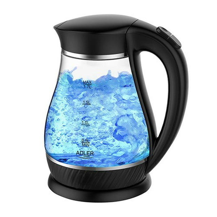 Fierbător Adler AD 1274 Negru Sticlă 2200 W 1,7 L