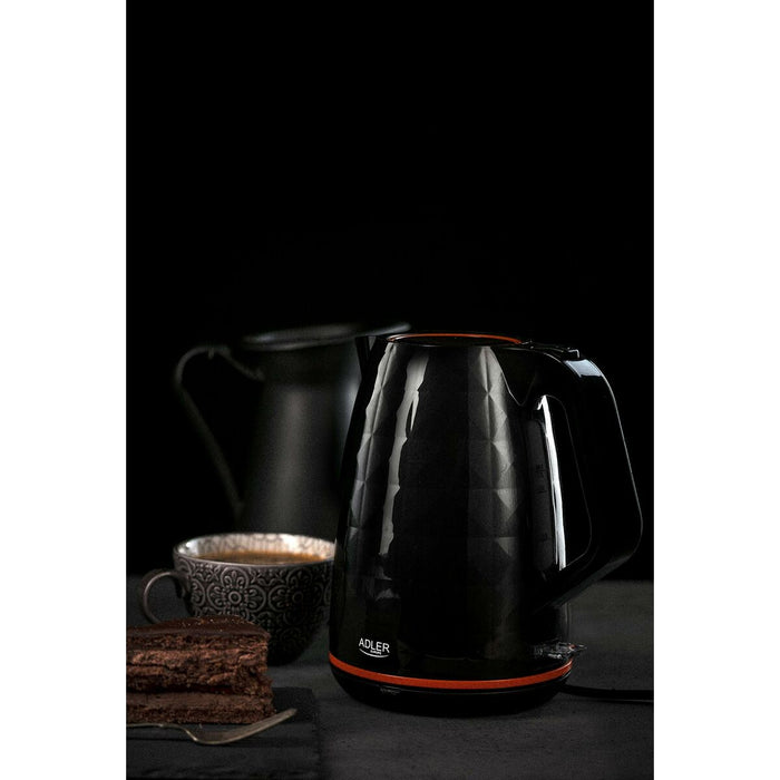 Fierbător Adler AD 1277 b Negru Plastic 2200 W 1,7 L