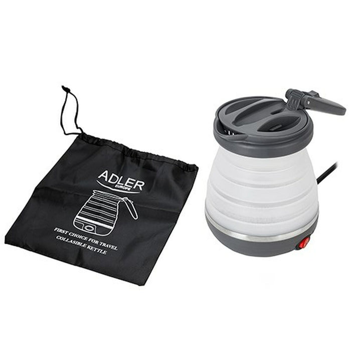 Fierbător Adler AD 1279 Alb Negru Plastic 750 W 0,6 L